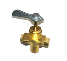 3-Wege Treibstoffhahn Messing