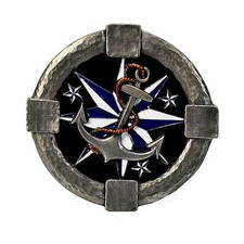 Rockabilly Belt Buckle maritim Gürtelschnalle Star Tattoo Anker Nautic *452