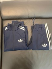 Original Adidas Firebird Anzug Jacke Hose Marineblau weiß XS