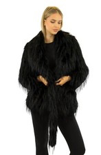 Faux Fur Jacke Kunstpelzjacke Pelzjacke Webpelzjacke Kunstfelljacke Strauß