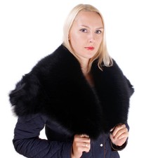 Elegante Pelzstola aus schwarz
