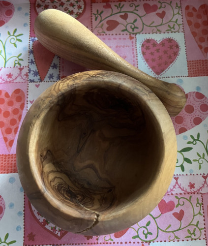 Mörser mit stößel holz - mit,