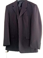 Herrenanzug schwarz/beige Gr