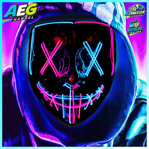 Led halloween maske - halloween,