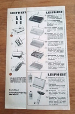 Vintage/Bedienungsanleitung LEIFHEIT Teppichkehrer/mehrsprachig 