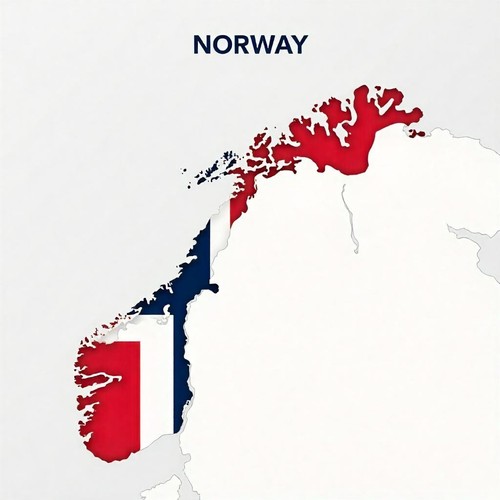 Norwegen norway karte - norwegen,