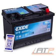 EXIDE AUTOBATTERIE 12V 70Ah