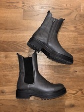 Damen Leder Boots Stiefel