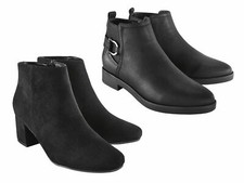ESMARA® Damen Stiefeletten Damenschuhe Schuhe Reißverschluss Schwarz Stiefel NEU