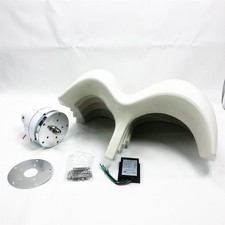 Eujgoov Wind Turbine Generator Kit 600W 5 Blätter Vertikalachsen Generator White