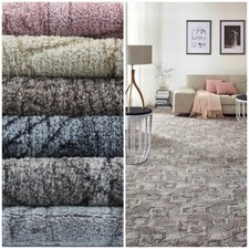 Teppichboden Meterware Scroll Teppich Auslegware Bossanova 4m 5m Breite 6 Farben