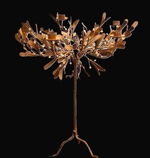 Designer Leuchter Cortenstahl