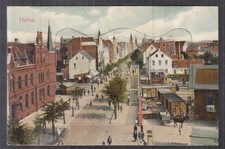 6557. aufklappbares Leporello Herne mit versch. Ansichten 1908