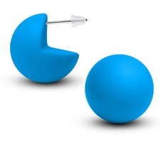 Bunte Ohrstecker aus mattem