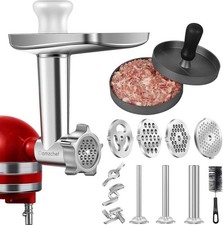 Amzchef Metall Fleischwolf Aufsatz für Kitchenaid Mixer