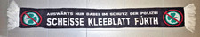 1. FC Nürnberg Schal / Anti Fürth / SCHEISSE KLEEBLATT FÜRTH /