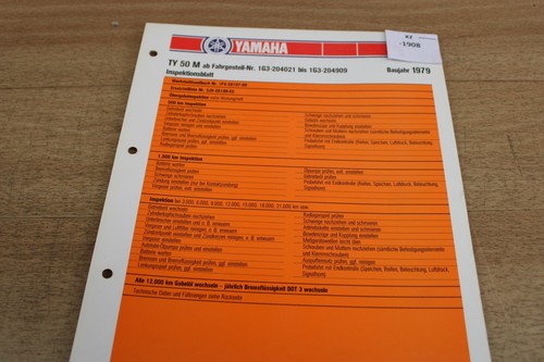 Yamaha ty50m 1g3 - 1g3, 1979