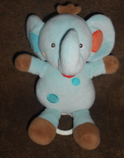 PUSBLU  SPIELUHR  ELEFANT BLAU BUNT