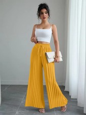 Plissee - Marlene- Schlupfhose gelb / senf  lang NEU Gr. XL