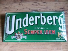 Underberg Schild OVP 49 cm mal 24 cm Blechschild