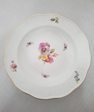 18129/ KPM BERLIN - SUPPENTELLER - ALTOSIER - BLUMEN - INSEKTEN - 1. WAHL (5)