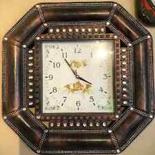 1970er riesige 60cm Wanduhr Küchenuhr Schleichgang Quartzuhrwerk  Plastik German