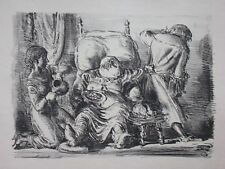 A. Paul Weber, Original Lithographie 1947,  Falle, was fällt