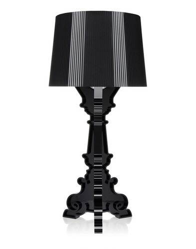 Schwarze acryl tischlampe - schwarze,