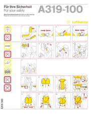 Safety Card / Lufthansa /