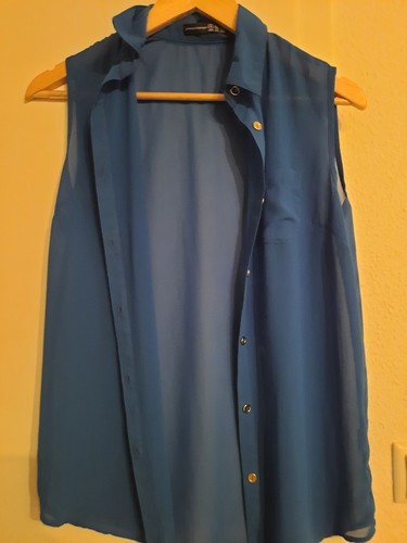 ärmellose bluse royalblau - Ärmellose,