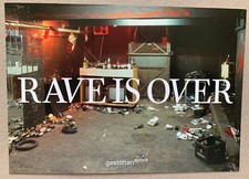 Postkarte Rave Is Over