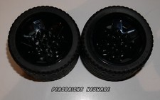 Lego Technic 2 x Räder Rad Reifen 56 x 28ZR schwarze 6-Loch-Felgen NEUWARE