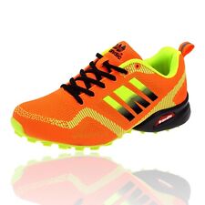 NEU Herren Turnschuhe Sneaker Sportschuhe Runners 20672 Orange Grün 41-46