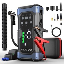 9000A Jump Starter Auto Starthilfe Ladegerät Powerbank KFZ mit Luftkompressor DE
