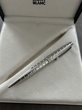 Montblanc Meisterstück Solitaire Platinum Plated Facet Kugelschreiber NP: 1200€