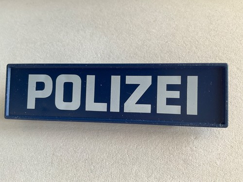 Playmobil schild polizei blau - schild,