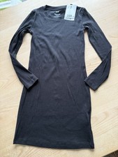 Shirtkleid gerippt H&M schwarz