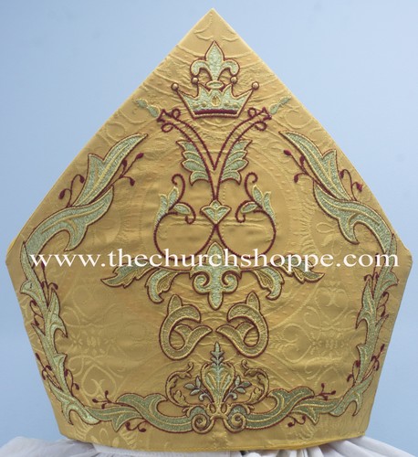 Mitre mit stickerei yellow - mit,