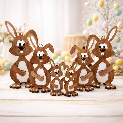 Deko osterhase aus holz - osterhase,