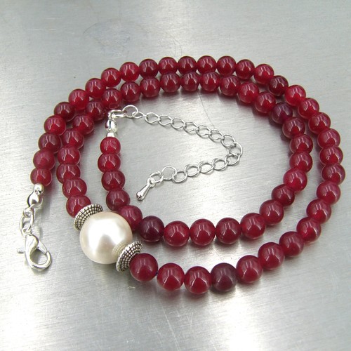 Rubin halskette kette - rubin-halskette,