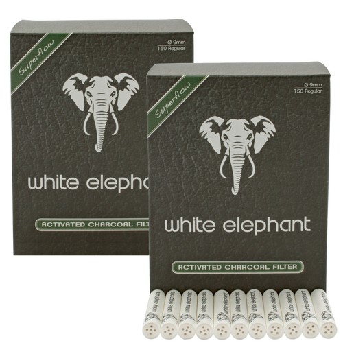Pfeifenfilter white elephant - white,