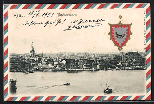 Präge kiel stadtansicht - präge-ak,