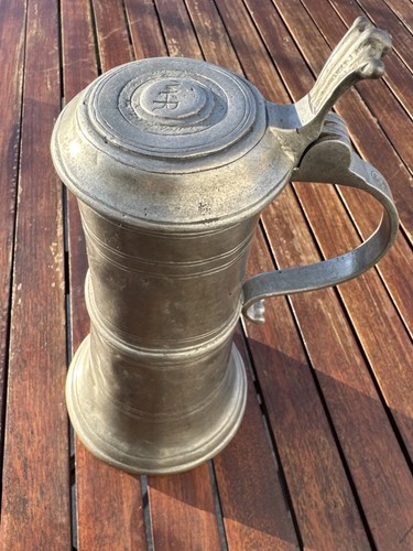 Zinnkrug bierkrug antik - bierkrug, 1756