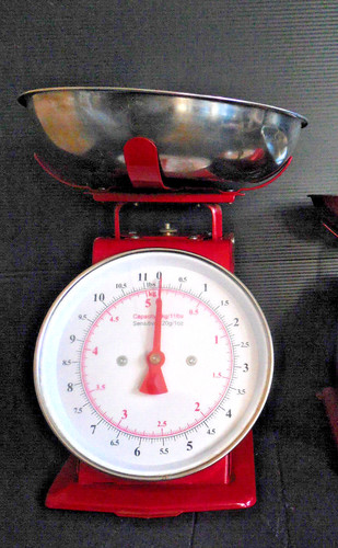Retro metall küchenwaage - retro,