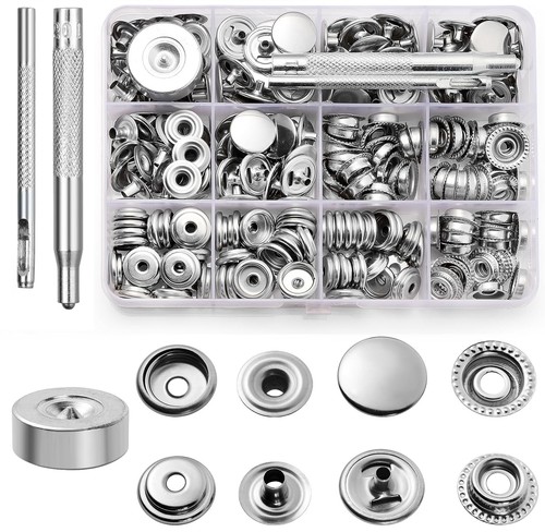 260x druckknopf set - set, edelstahl