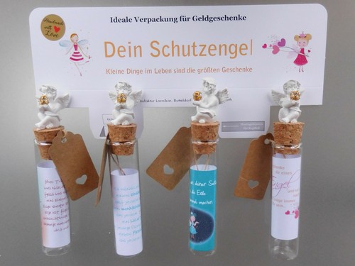 Geldgeschenkreagenzglas mit