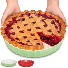 Tarteform keramik grün - grün, rund