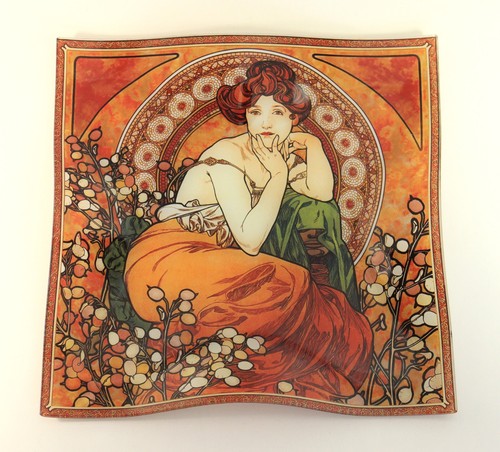 Alfons mucha glas schale - alfons,