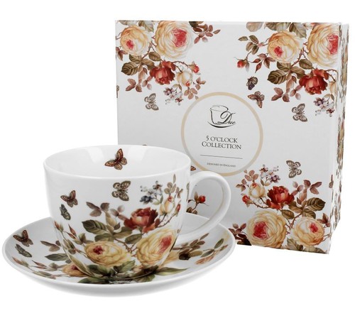 Jumbo tasse mit untertasse - jumbo,