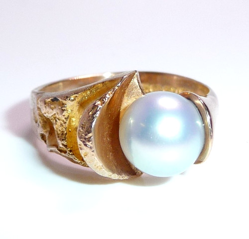 Lapponia ring 585 gold perle - gold,